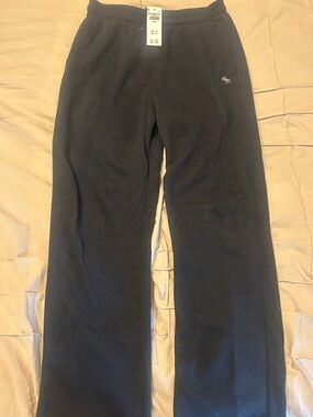 Abercrombie & Fitch Black FleeceBoys Sweat Pants with Mini Logo